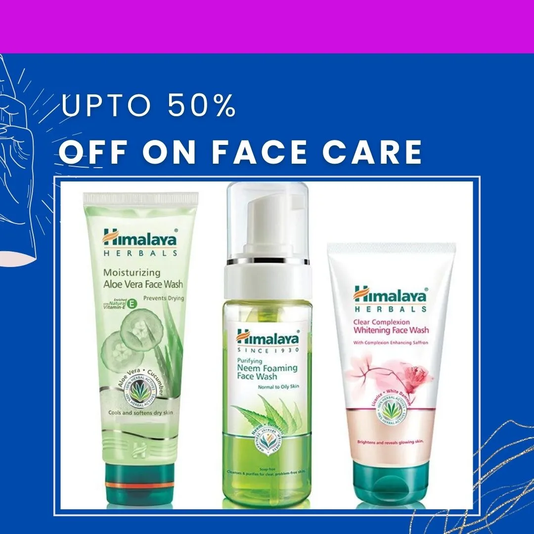 Upto 50% Off on Face Care